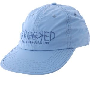 Krooked Eyes Strapback Hat Blue Stone